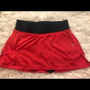 Nike dri fit red athletic skort